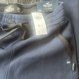 Hollister Navy Blue Sweatpants